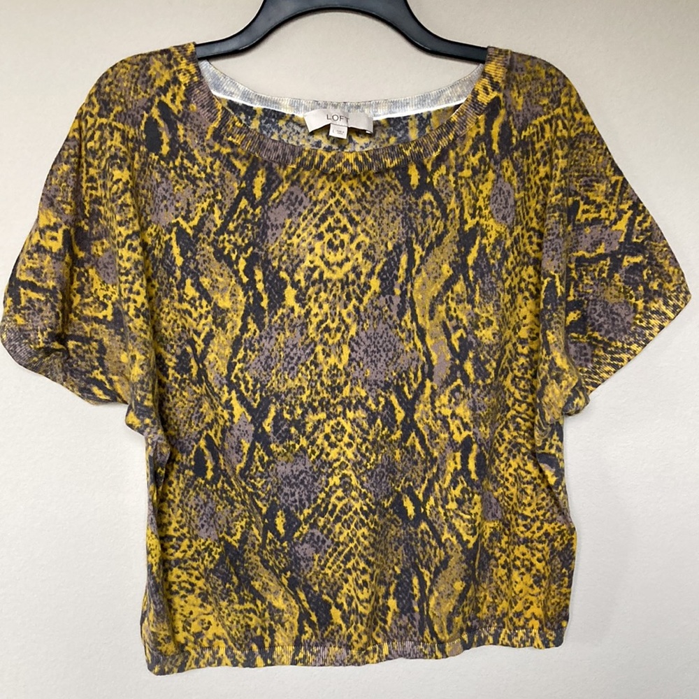 LOFT Snakeskin Print Sweater